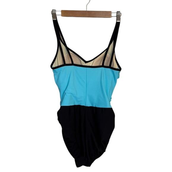 Trimshaper Swimsuit Women‎ 10 Teal Blue Beach Vacation Resort Cruise Summer Sand - Picture 4 of 7